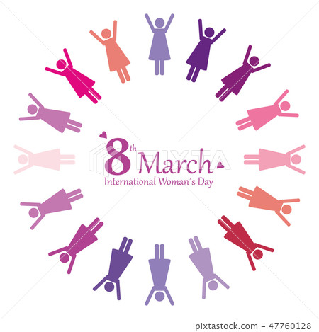 8th march international womans day women around the world pictogram 8th march international womans day women around the world pictogram 47760128