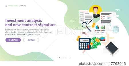 Investment analysis and new contract signature. Investment analysis and new contract signature. 47762043