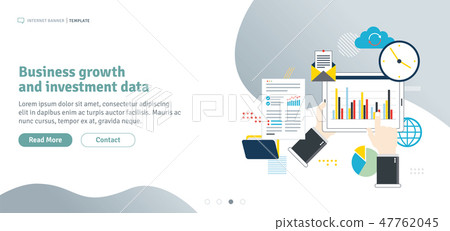 Business growth and investment data. Business growth and investment data. 47762045