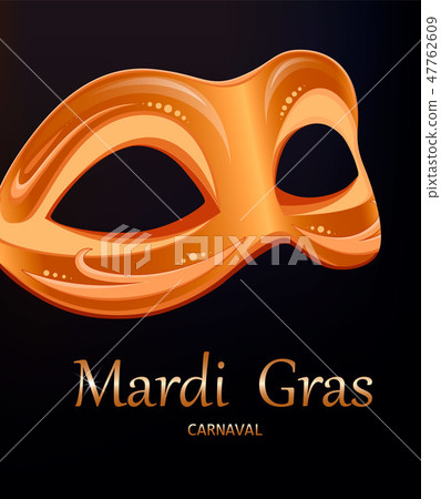 Mardi Gras carnival mask. Greeting card Mardi Gras carnival mask. Greeting card 47762609