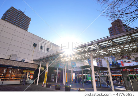 Tokyo's Urban Landscape in Japan Viewing the Sunlight and the "Metropolitan Subway Funabori Station" Tokyo's Urban Landscape in Japan Viewing the Sunlight and the "Metropolitan Subway Funabori Station" 47766653