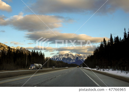 Winter Canadian · Rocky Evening Road 47766965