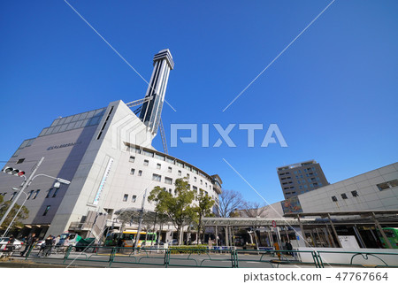 日本的東京都市風景風景看塔樓Funabori和“東京地鐵Funabori站”等。 47767664