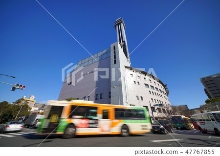 Overlooking Tower Hall Funabori in front of Tokyo cityscape "Toei Subway Station Funabori Station" in Japan Overlooking Tower Hall Funabori in front of Tokyo cityscape "Toei Subway Station Funabori Station" in Japan 47767855