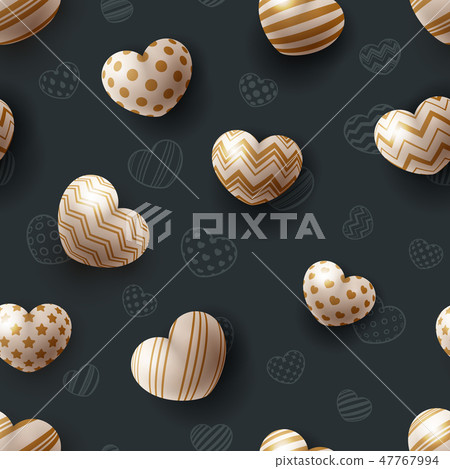 Heart and love - seamless pattern. Heart and love - seamless pattern. 47767994