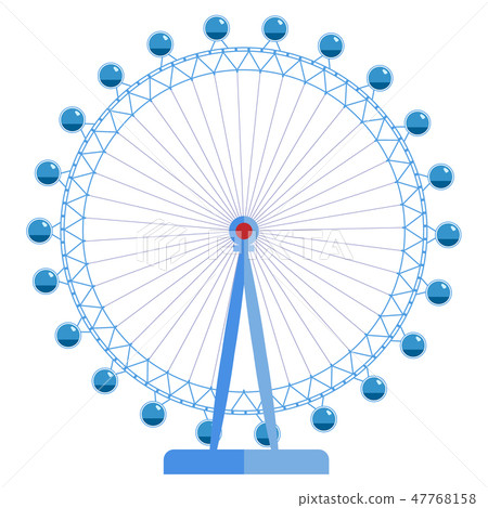 London Eye - huge ferris wheel, one of the sights of Great Britain 47768158