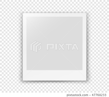 White blank frame isolated on transparent White blank frame isolated on transparent 47768233