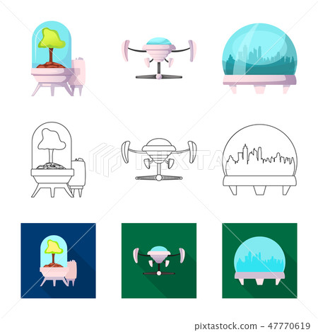 Isolated object of mars and space icon. Set of mars and planet vector icon for stock. Isolated object of mars and space icon. Set of mars and planet vector icon for stock. 47770619