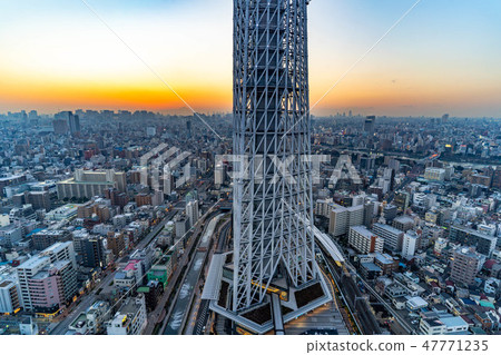 From the night sky tree sky tree East Tower [Tokyo] 47771235