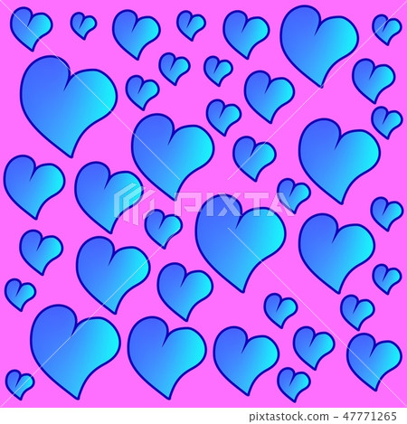 Funny blue seamless valentines pattern with Funny blue seamless valentines pattern with 47771265