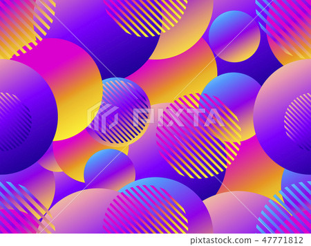 Seamless pattern with circles. Futurism retro Seamless pattern with circles. Futurism retro 47771812
