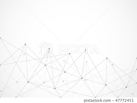 Abstract geometric connecting dots and lines - Stock Illustration ...