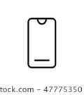 Mobile icon vector illustration EPS 10 47775350