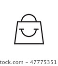 Handbag icon EPS 10 . 47775351