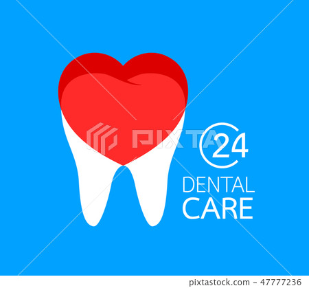 Tooth with heart, icon design. - Stock Illustration [47777236] - PIXTA