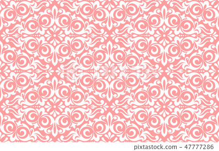 Floral pattern. Vintage wallpaper in the Baroque  47777286