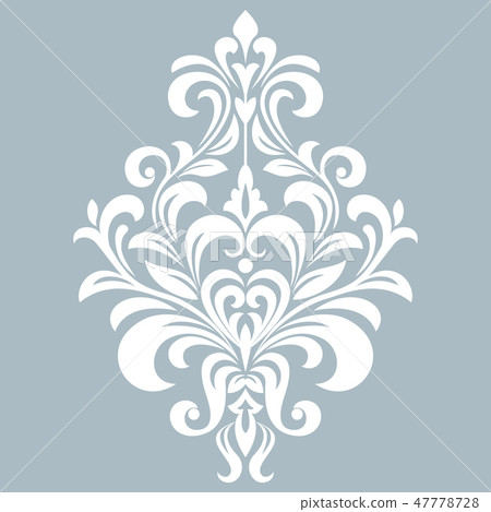 Damask graphic ornament. Floral design element.  47778728