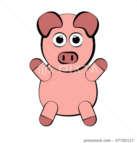Sketch of a cute pig Sketch of a cute pig 47780127
