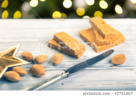 Turron nougat confection 47781807