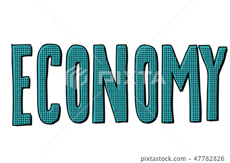 economy text inscription - Stock Illustration [47782826] - PIXTA