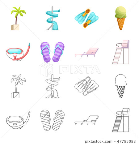 Vector design of pool and swimming logo. Collection of pool and activity stock vector illustration. Vector design of pool and swimming logo. Collection of pool and activity stock vector illustration. 47783088