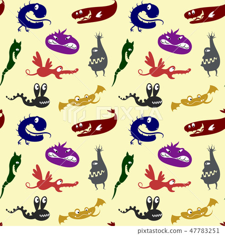 Pattern with monsters 47783251