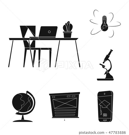 Vector design of education and learning sign. Set of education and school stock symbol for web. Vector design of education and learning sign. Set of education and school stock symbol for web. 47783886