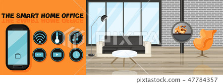Smart Design interior Vector flat style. Utilities Smart Design interior Vector flat style. Utilities 47784357