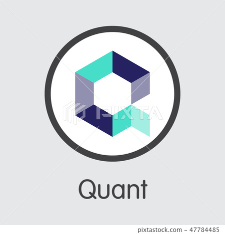 QNT - Quant. The Logo of Virtual Currency or... - Stock Illustration ...