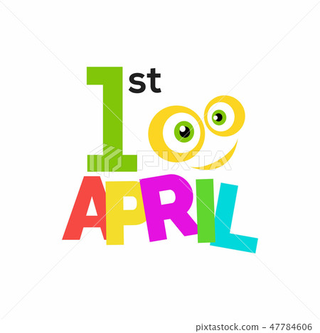 April Fools Day lettering typography 47784606