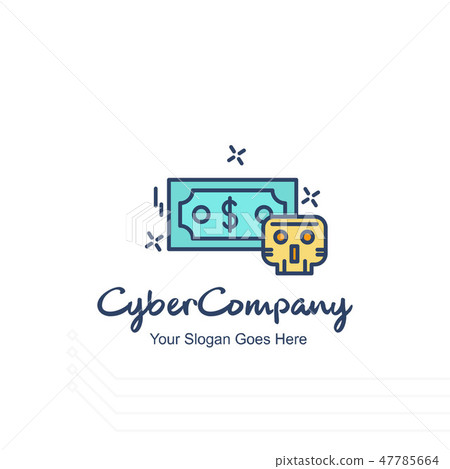 Cyber company dollar logo with - Stock Illustration [47785664] - PIXTA