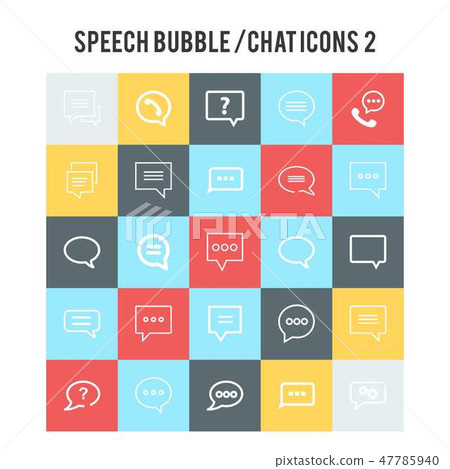 Speech Bubble Icons Speech Bubble Icons 47785940