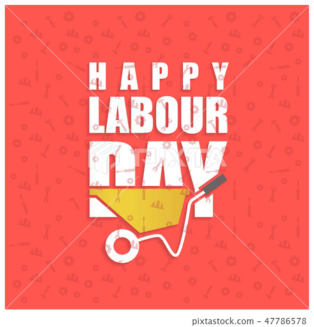 Happy labor Day Simple Typography 47786578