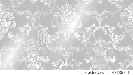 Rococo pattern texture Vector. Floral ornament 47786766