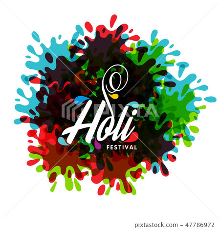 happy holi festival. white holi happy holi festival. white holi 47786972