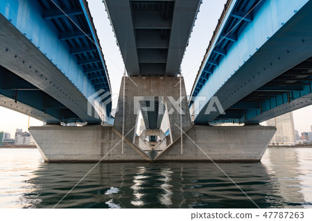 Bridge girder of Harumi Ohashi Bridge girder of Harumi Ohashi 47787263