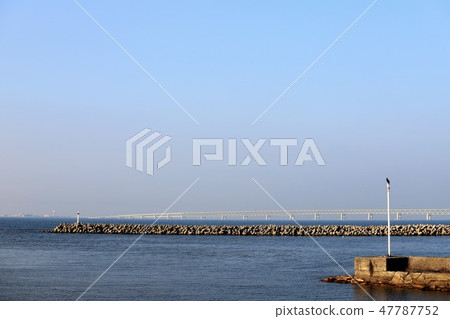 Bridge over Osaka bay Bridge over Osaka bay 47787752