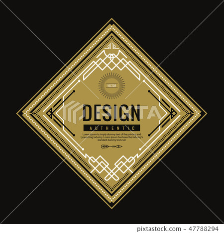 vintage label geometric shape banner retro art vintage label geometric shape banner retro art 47788294