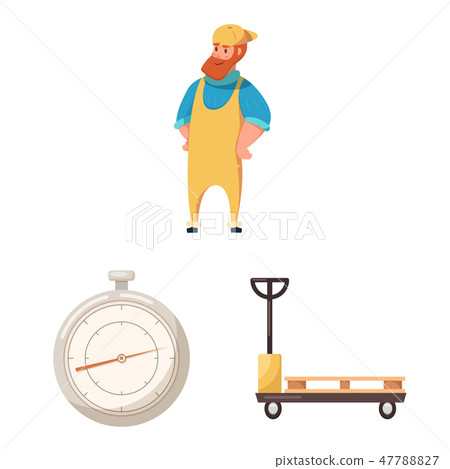 Vector design of goods and cargo icon. Collection of goods and warehouse stock vector illustration. 47788827