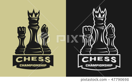 Chess game championship, emblem, logo. - Stock Illustration [47790698 ...