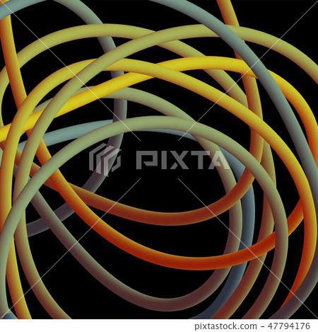 Electrical wires of different colors. Vector illustrtation 47794176
