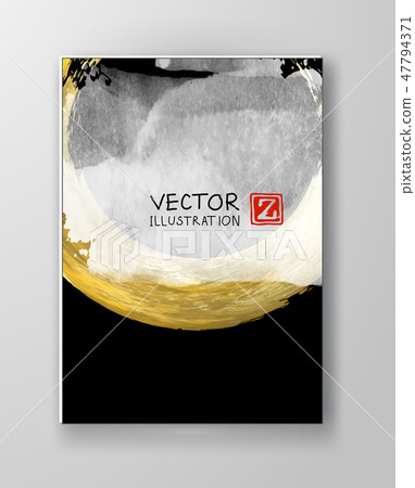 Vector Black White and Gold Design Templates Vector Black White and Gold Design Templates 47794371