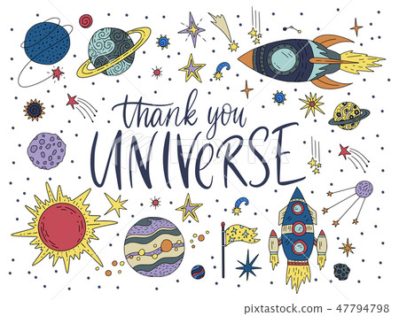 Handdrawn vector lettering quote. 47794798