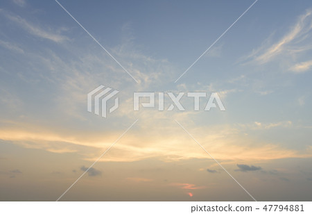 Blue sky at dawn background Blue sky at dawn background 47794881