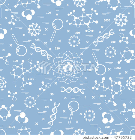 Seamless pattern with variety scientific, 47795722