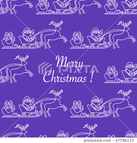 Christmas 2019 seamless pattern Santa Claus, gifts Christmas 2019 seamless pattern Santa Claus, gifts 47796133