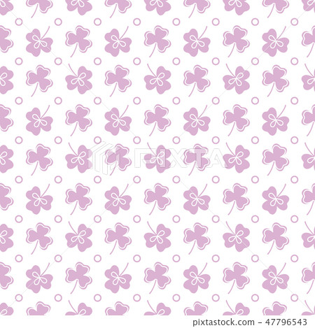 Seamless pattern Clover leaves. St. Patrick's Day Seamless pattern Clover leaves. St. Patrick's Day 47796543