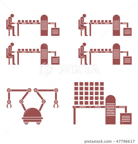 Smart automatic robotic production line 47796617