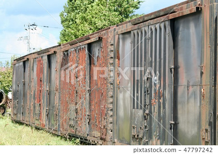 老貨運火車容器 老貨運火車容器 47797242