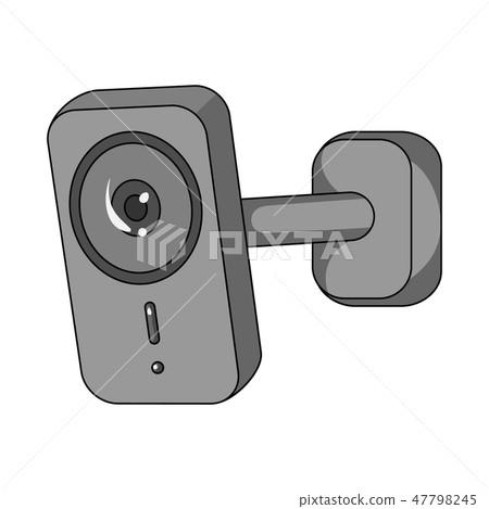 Vector illustration of cctv and camera sign. Collection of cctv and system vector icon for stock. 47798245